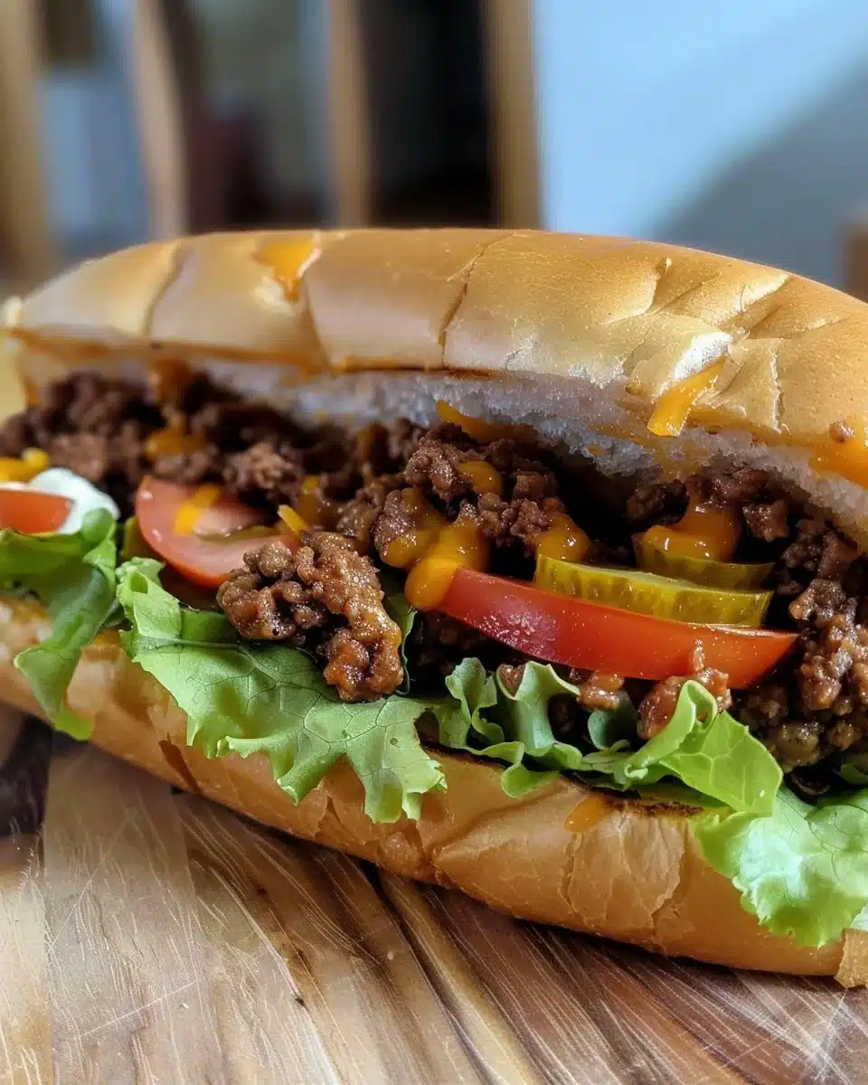 Delicious easy burger bowl with fresh ingredients and flavorful toppings.