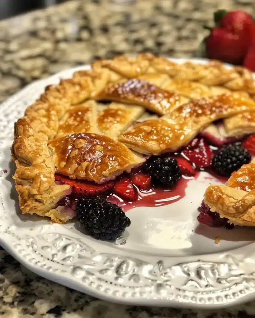 Easy mini berry galettes with fresh berries and flaky crust