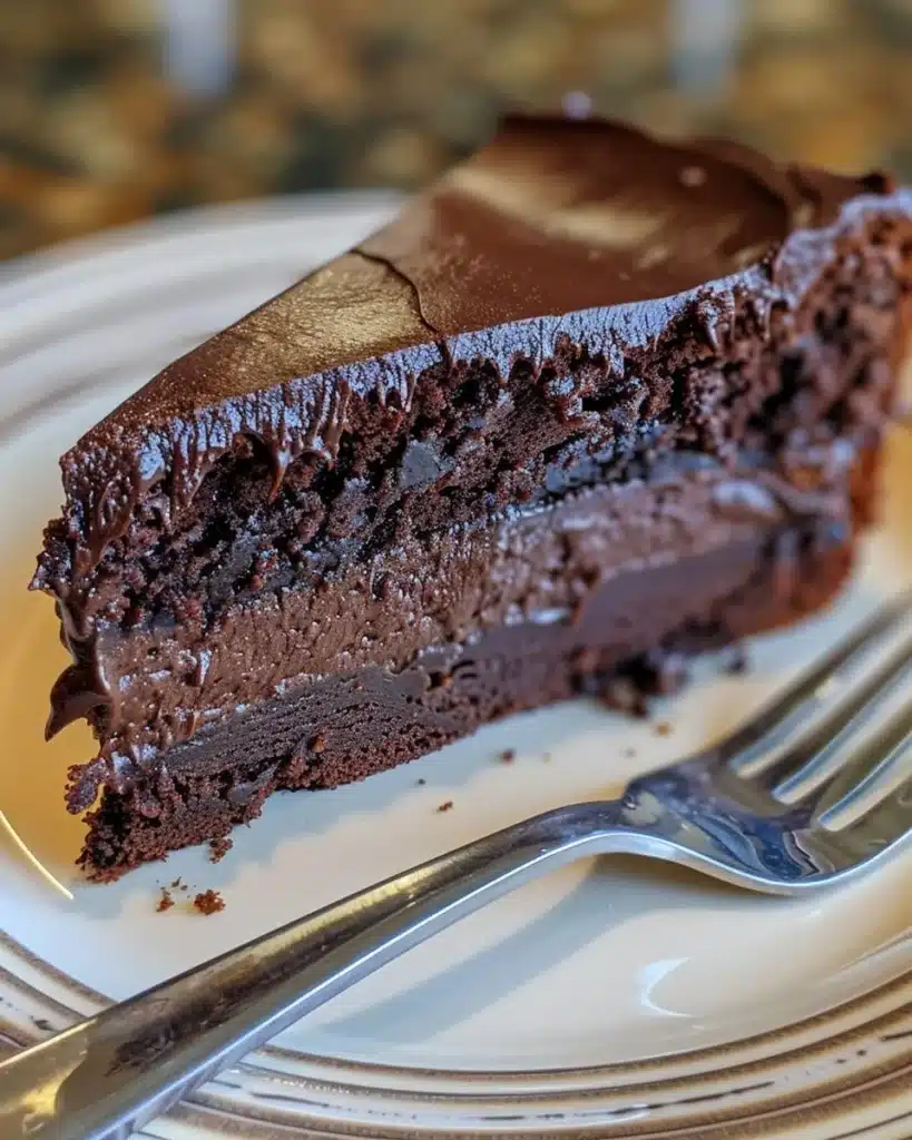 Delicious espresso cake with coffee layers ready to serve