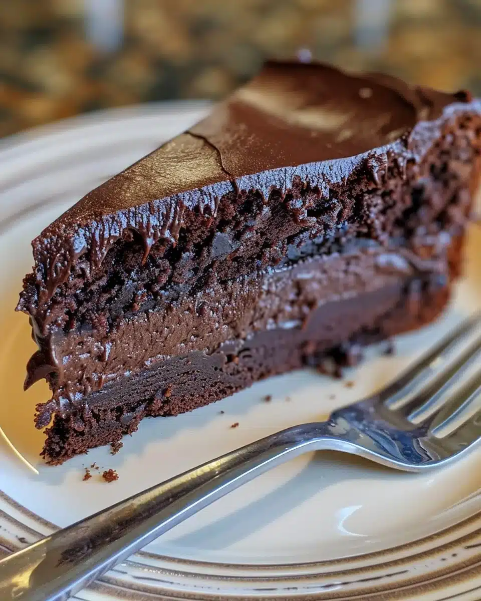 Delicious espresso cake with coffee layers ready to serve
