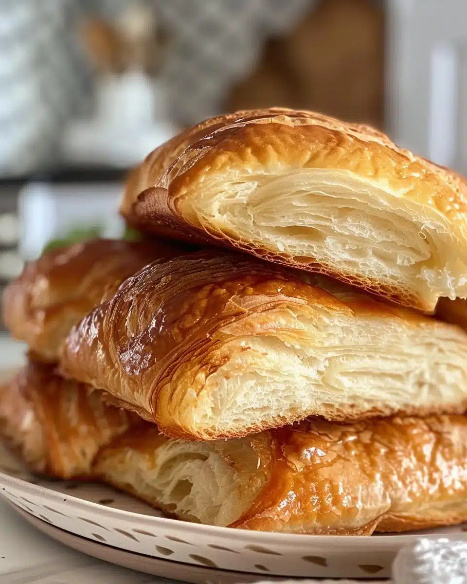 Freshly baked homemade butter dinner rolls on a serving platter