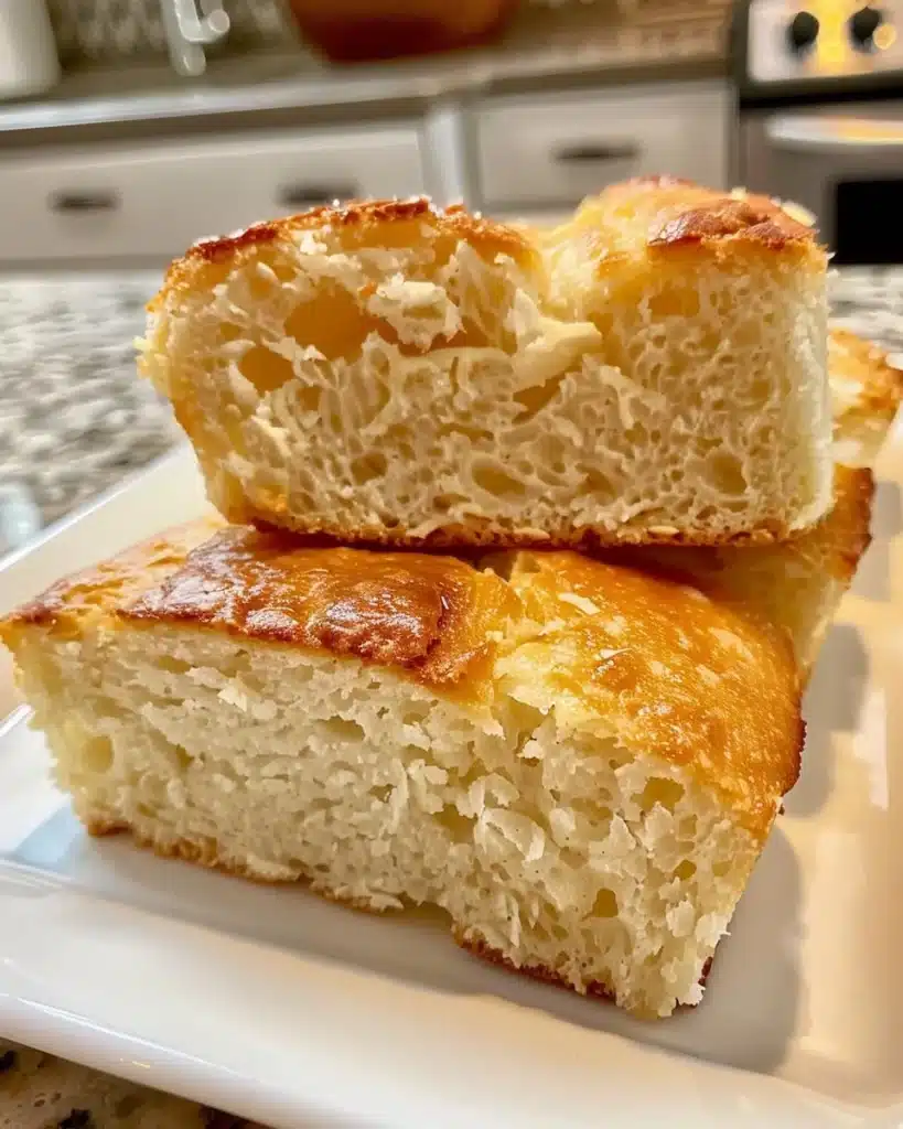 Delicious no yeast bread (soda bread) fresh out of the oven