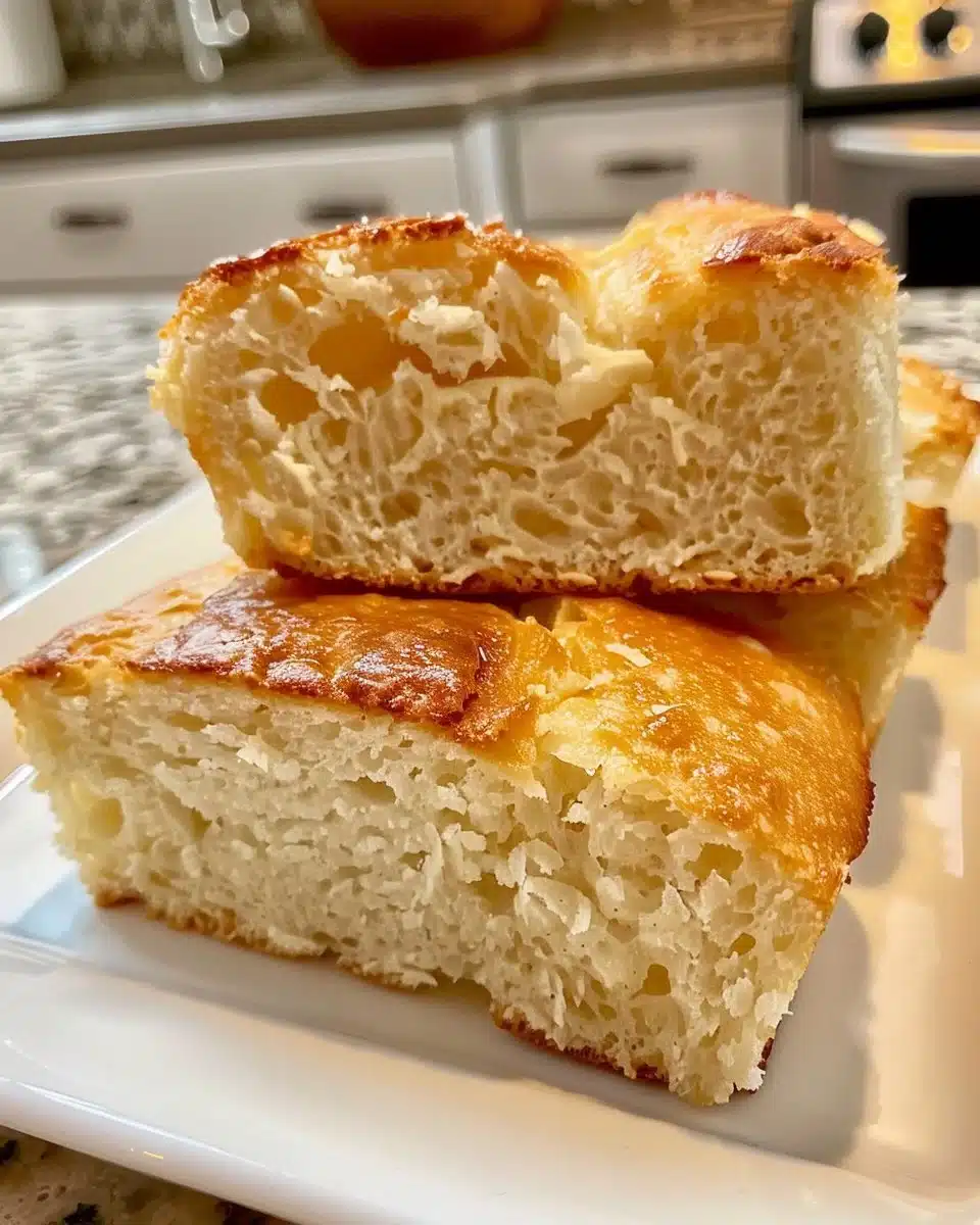 Delicious no yeast bread (soda bread) fresh out of the oven