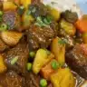 Delicious one-pot Japanese curry with vegetables and meat served in a bowl