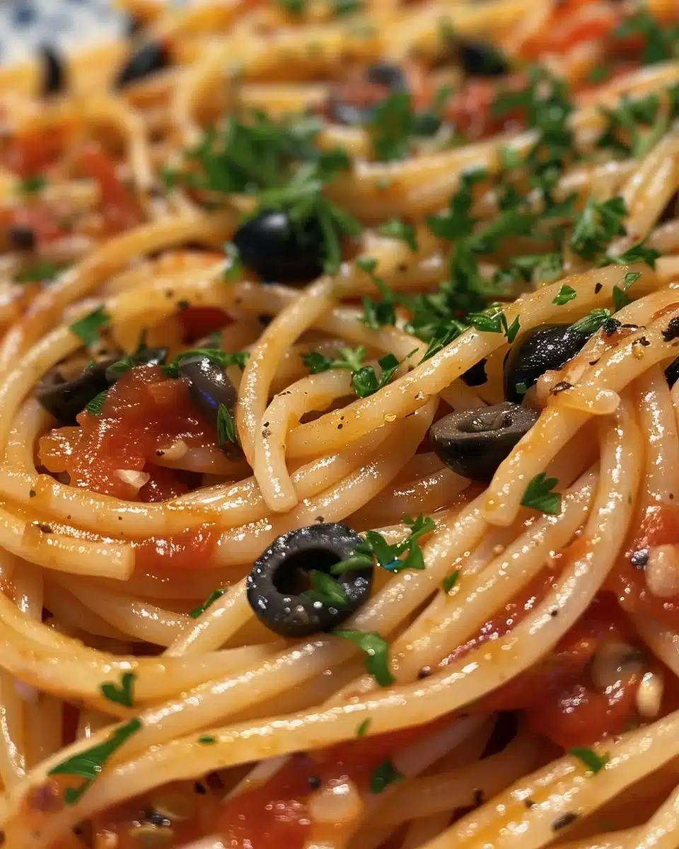 Elegant pasta dish styled in a provocative and alluring manner.