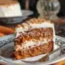 Delicious Pineapple Carrot Cake with creamy frosting and fresh pineapple slices