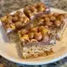 Delicious homemade Scotcheroos Bars made with chocolate and peanut butter.