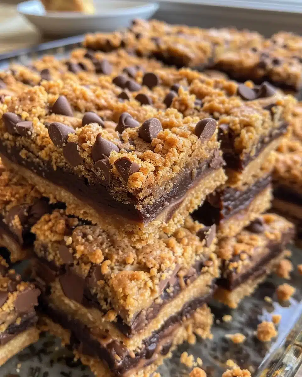 Delicious S'mores Cookie Bars with marshmallows and chocolate drizzle.