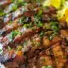 A plate of delicious food featuring vibrant ingredients and mouthwatering flavors.