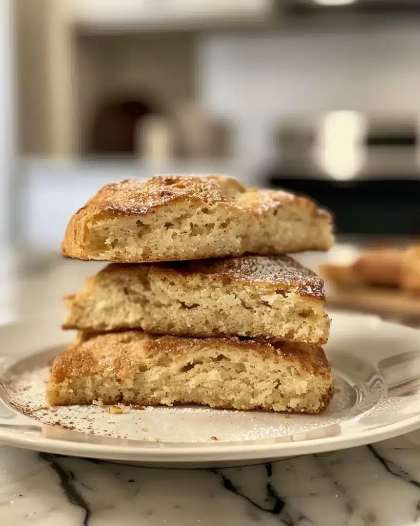 Delicious slice of Sour Cream Coffee Cake on a plate with coffee