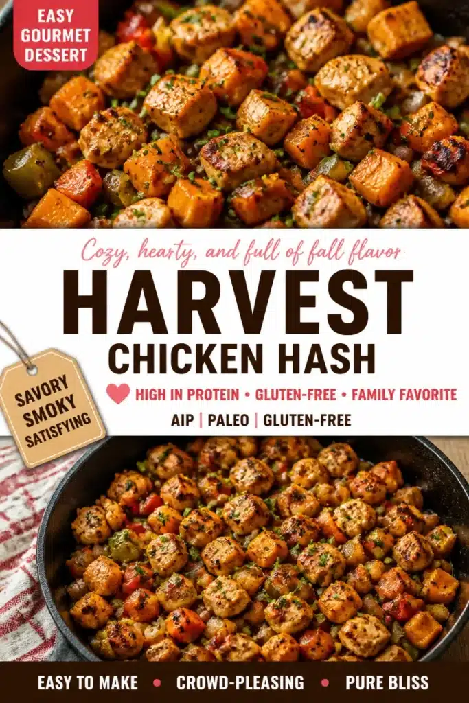 Delicious Autumn Harvest Chicken Hash with seasonal vegetables and herbs
