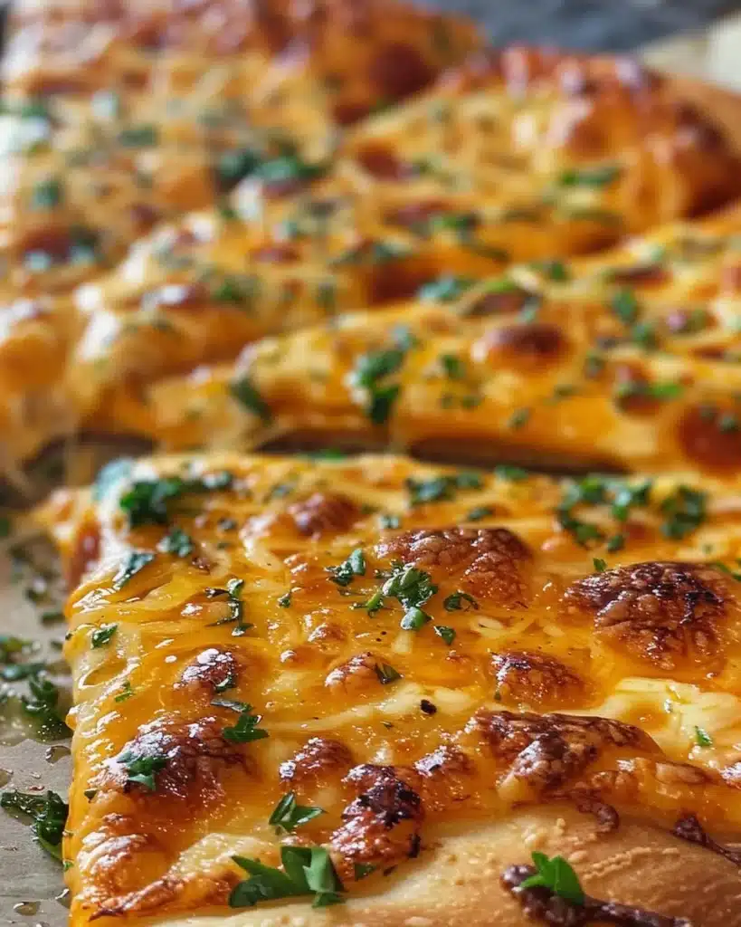 Baked cheddar parmesan crisps on a wooden platter with herbs