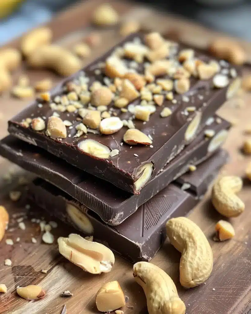 Banana bites with chocolate and peanut butter on a plate