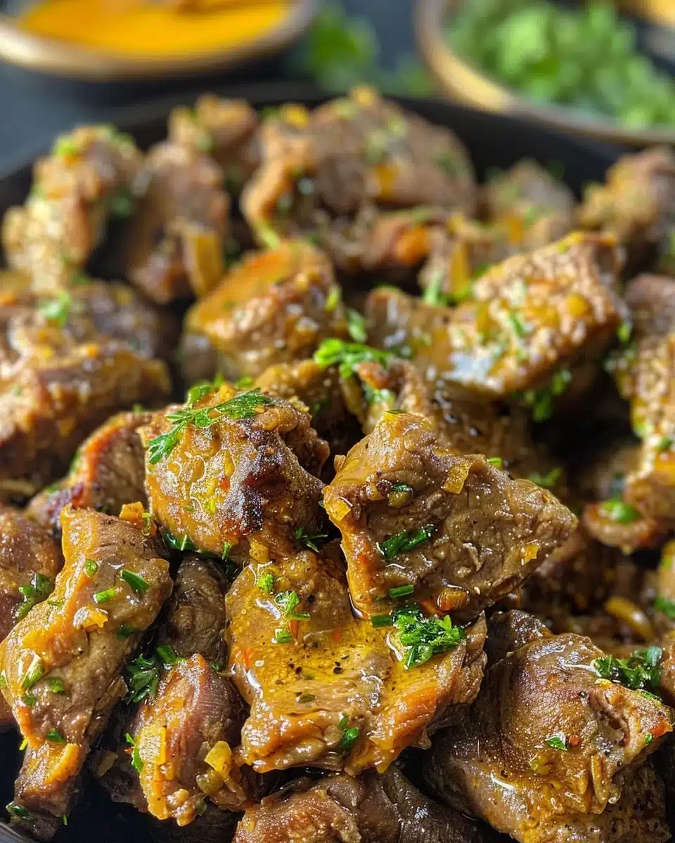 Butter and Ritz™ Cracker Coated Chicken Livers dish served on a platter.