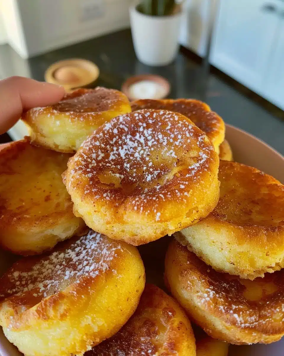 Delicious churro waffles topped with cinnamon sugar and chocolate sauce