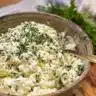 Creamy cottage cheese ranch dip served with fresh vegetables