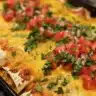 Delicious crispy chicken quesadillas served with salsa and guacamole