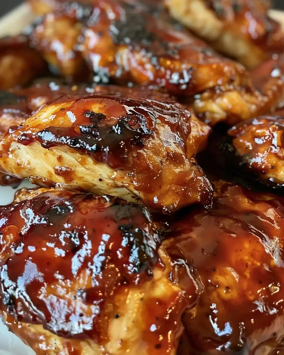 Crockpot BBQ Chicken prepared with tender chicken and rich barbecue sauce