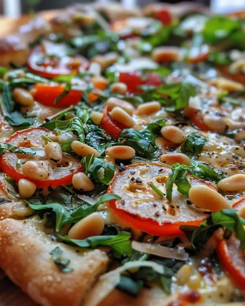 Fresh Daily Arugula Salad with vibrant greens and colorful vegetables