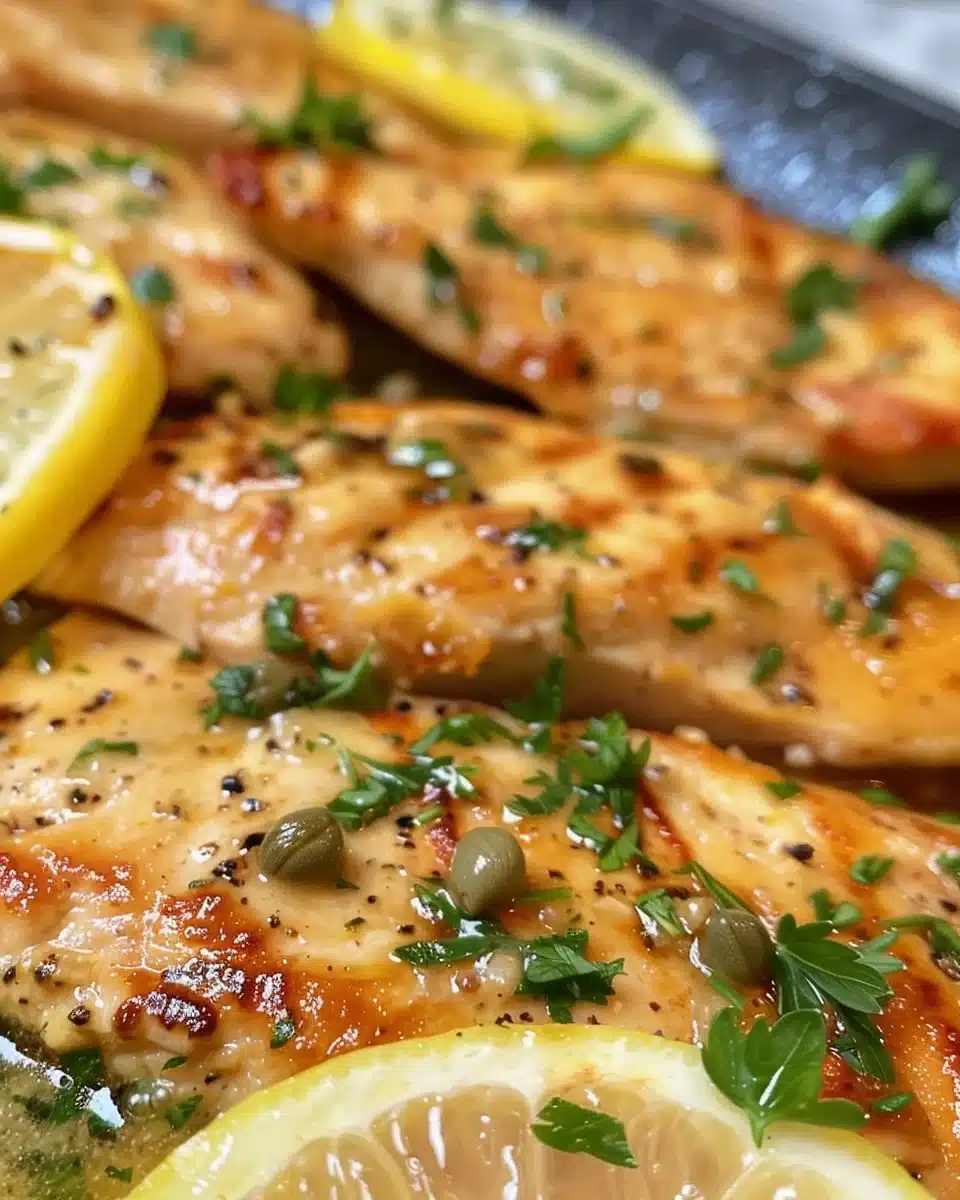 Easy 20-minute chicken piccata served with lemon and capers