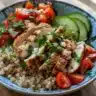 Delicious Mediterranean Chicken Bowl with fresh ingredients and flavors