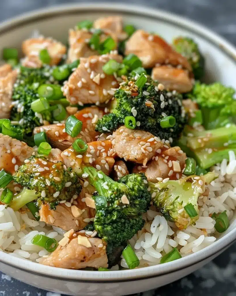 Delicious firecracker ground chicken served in a bowl with fresh vegetables