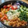 Delicious Greek Turkey Meatball Bowls with quinoa and tzatziki sauce