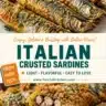 Delicious Italian-style crusted sardines served on a plate.