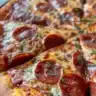 Keto Pepperoni Pizza Bites served on a plate