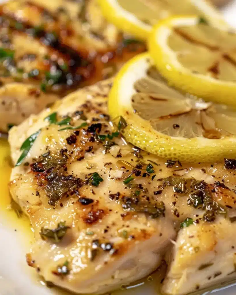 Mediterranean Greek chicken marinade in a bowl with herbs and spices