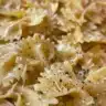 Crispy and flavorful Pasta Chips in a bowl, a unique snack option.