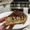 Peanut Butter Chocolate Chip Chaffle served on a plate
