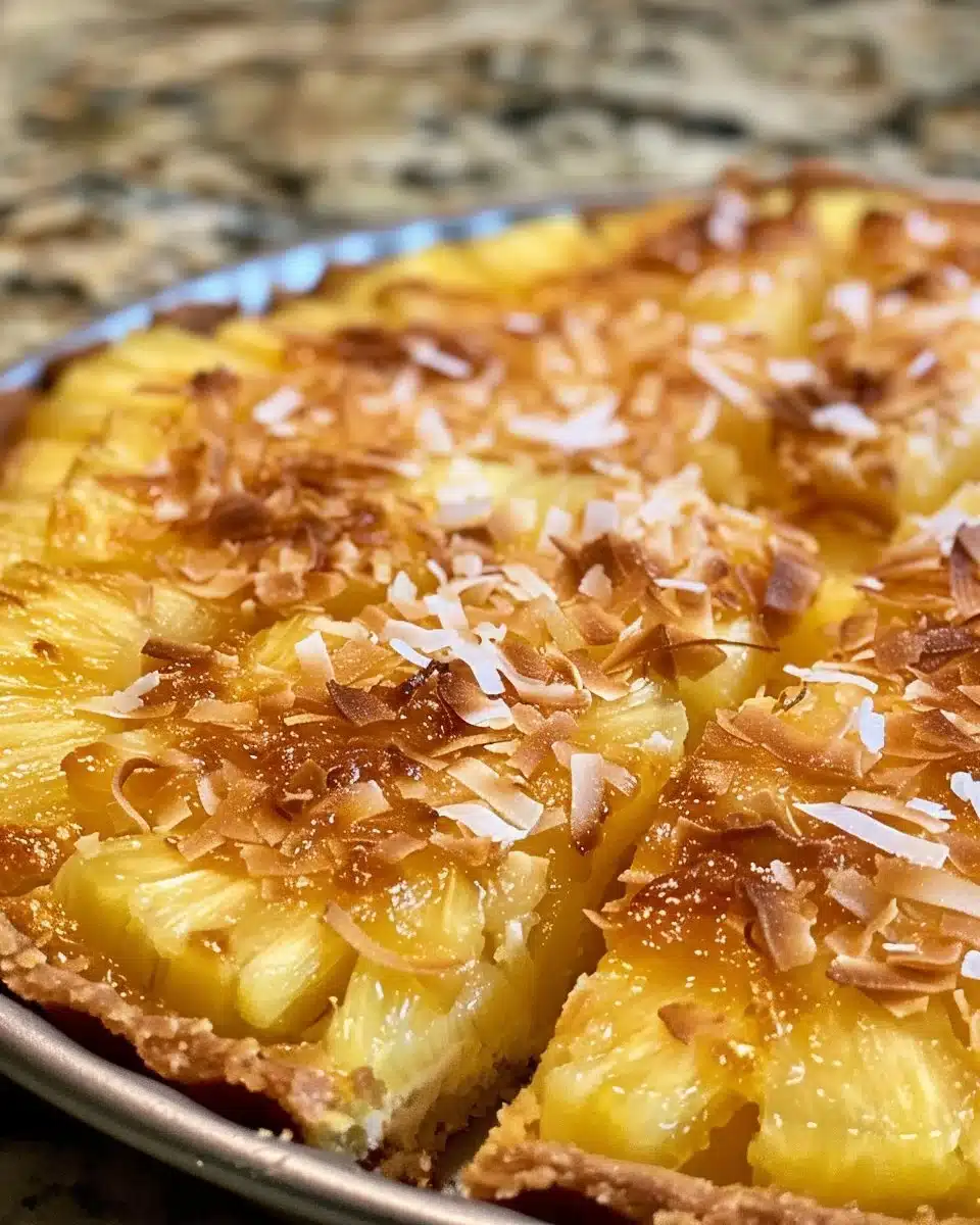Delicious Pineapple Coconut Bars with a tropical flavor