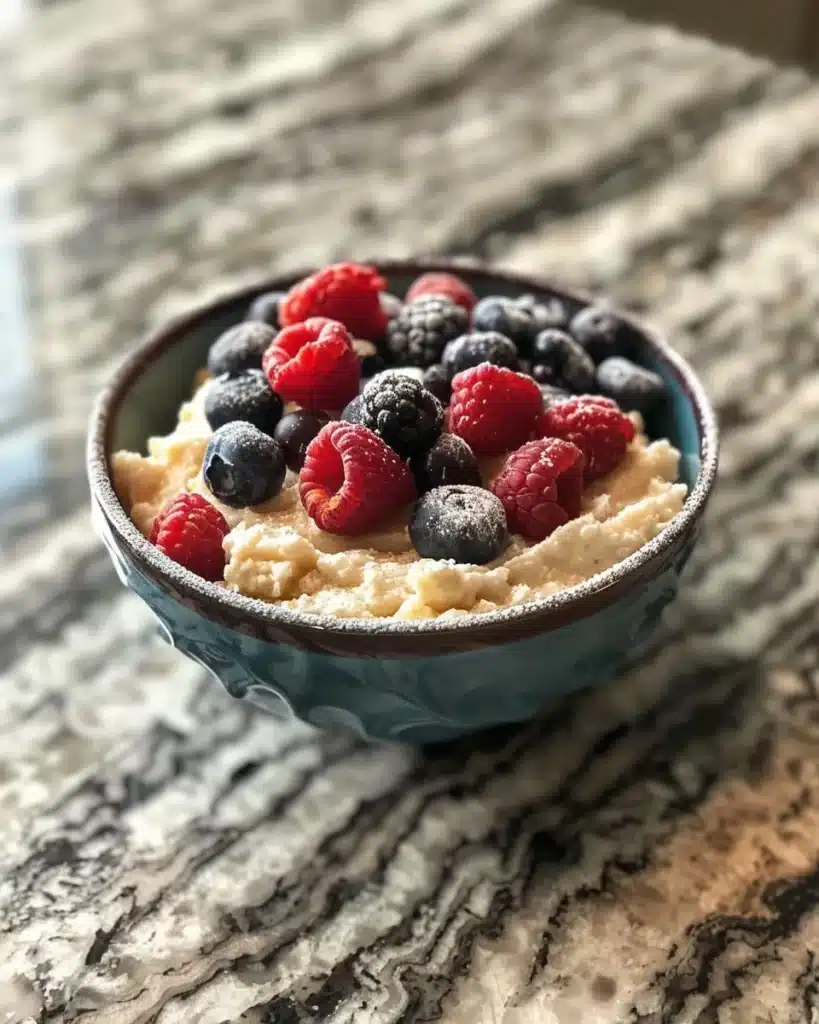 Delicious Vanilla Dream Crepes with berry coconut cream filling on a plate.