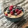 Delicious Vanilla Dream Crepes with berry coconut cream filling on a plate.