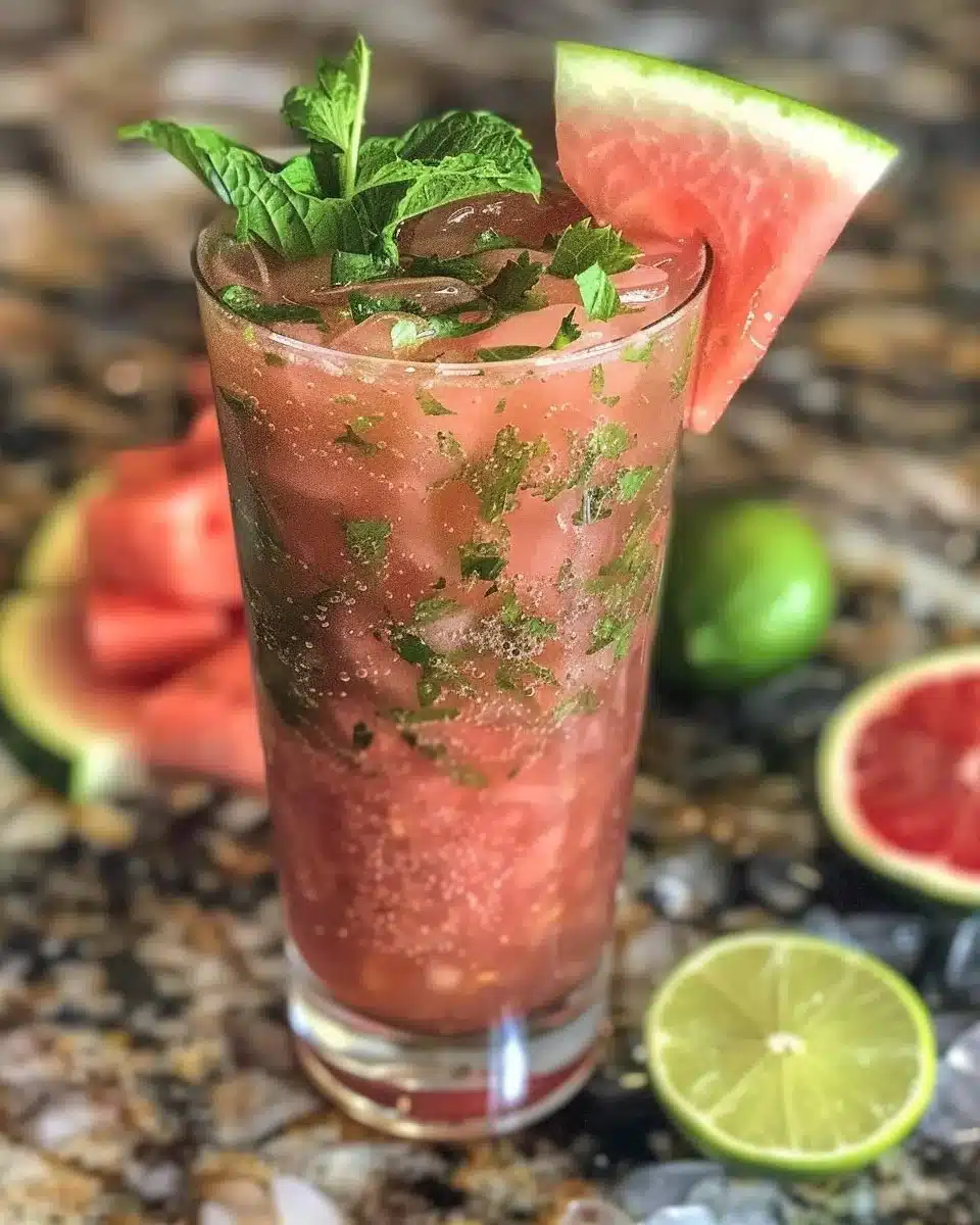 Delicious and refreshing watermelon slushies served in a glass