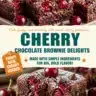 Cherry Chocolate Brownie Delights - fudgy brownies topped with cherries