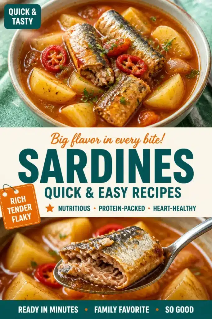 Quick and easy recipes featuring delicious canned sardines