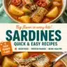 Quick and easy recipes featuring delicious canned sardines