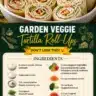 Delicious garden veggie tortilla roll-ups served on a plate