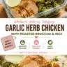 Healthy chicken, broccoli, and rice meal prep bowls for nutritious eating.