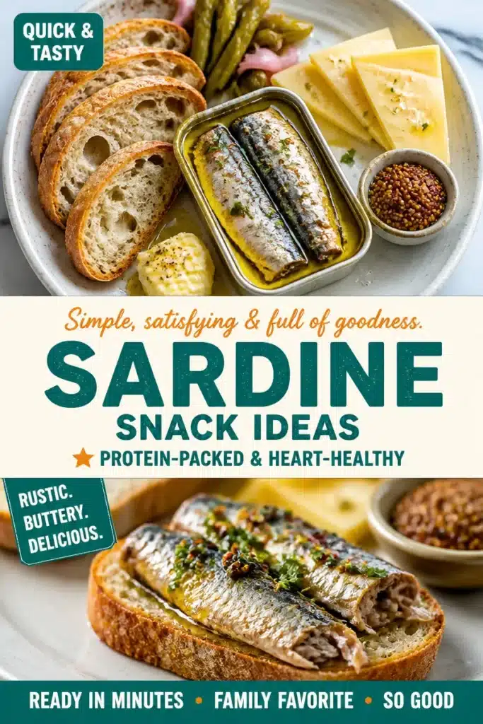 Aesthetic sardine snack served on a beautiful plate with fresh ingredients