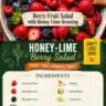 Delicious Honey-Lime Berry Salad with fresh berries and lime dressing
