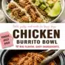 Mexican-style slow cooker chicken bowl with vibrant ingredients