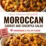 Moroccan spiced carrot and chickpea salad with herbs and spices