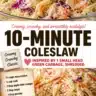 Bowl of Old-Fashioned Coleslaw with fresh vegetables and creamy dressing