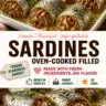 Delicious oven-baked stuffed sardines ready to serve