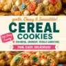 Delicious Rainbow Crunch Cookies topped with white chocolate chips
