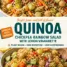 Rainbow Quinoa and Chickpea Salad with Lemon Vinaigrette served in a bowl