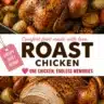 Deliciously roasted chicken served with herbs and spices on a platter.